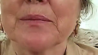 Granny Maria Fingers Her Old Cleft