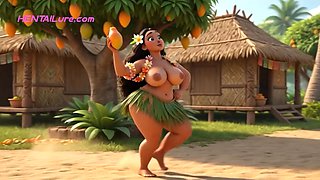 Big Ass Beauty Moana Fucked In Group By Tribal Villagers