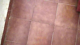 This Turkish Granny Is Perverted!!! She Starts Pissing in Front of Her Stepson.