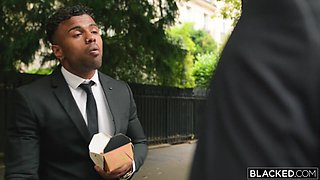 BBC Hungry Blonde Ashby Winter Gets DPed For The Very First Time in Interracial Anal threesome - Big tits