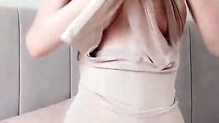 Hot Girl Mila Azul teasing and stripping with her perfect