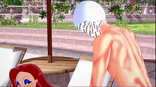 Jessica Rabbit get fucked in public pool