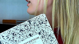 Vika - Sexy Secretary Panty Flashing
