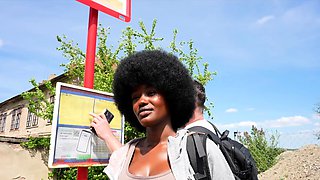Czech Streets 152, Quickie with Cute Busty Black Girl