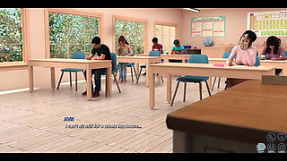 Race of Life - Asian College Student Flashes Her Pussy to Teacher in the Test