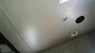 Mexican Hottie Does Squats at Home