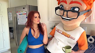 I Stroked My Big Dick Between Elise London Big Tits & Came on Face! PornDudeCasting