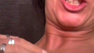 Sexy brunette masturbates her tight eager pussy - 1