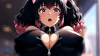 Pussygirl Wants Love and Sex. Hentai Anime Cartoon. Ai Animation