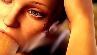 Sexy Hot Redhead Got Cot with Riding a Dildo