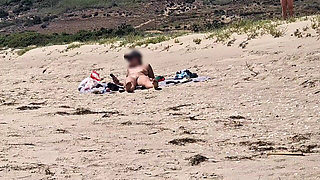 On the Beach a Stranger Masturbates While Looking at Me