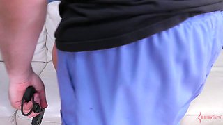Fetish sub throating penis