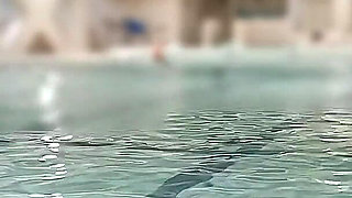 Japanese Mature Woman at the Pool