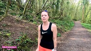 Blonde MILF Squats and Pisses Outside While You Watch – Solo Outdoor Fetish