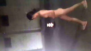 Blonde Amateur Takes Facial Outdoors In Public