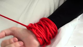 Amateur MILF oils up and toys her pussy