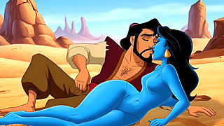 Genie Girl Jerk off Dick to Adaddin. Fairy Tale Story