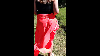 Stepmom asked to make a video of her showing off in public PT01.