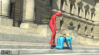 Zentai Models in the City