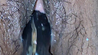 Erotic morning pussy masturbation - this cute girl has an orgasm