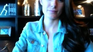 Lovely Amateur teen brunette masturbating outdoor