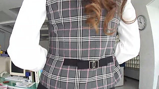 Mature Man and an Office Lady in a Quiet After-hours Encounter