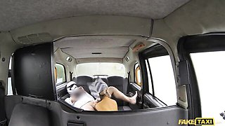 Beautiful sweetheart with big boobs Karlie Simon fucked on the backseat