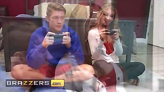 Sexy cougar Jeanie Marie Sullivan plays with her stepsons hard