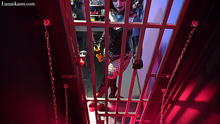 Locked in a Cell with Cattle Prod _mistress Lunatika