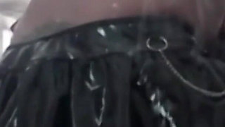 Perfect-assed MILF in Pantyhose Giving a Blowjob