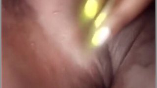 Horny Ebony Plays With Pussy & Squirts Durung Quarantine Stay At Home Order