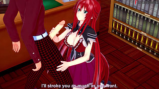 Rias Gremory Sex in the Library - Dxd Ntr Madness Series
