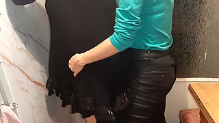 I watch and masturbate while my girlfriend fucks my stepmother