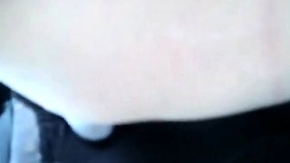 Mom and Her Adult Son in a Car