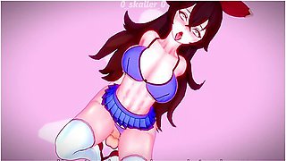 Genshin Impact - Amber Receives In School Uniform