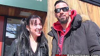 Unleash Mercedez's wolfish cravings in raw anal passion