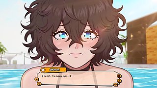 My Femboy Roomy: Off the hook Holiday #04 - Femboy Paramour Providing Blow-job In Swimming Pool