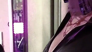Femdom Facestting Eva Latex Fetish Mistress Footjob BDSM Pvc Slave High Heels Boots