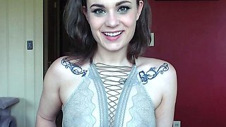 Cute teen anne solo anal masturbation