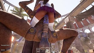 Ancient Statue Comes Alive & Fucks Lara in Arena - 3D Hentai Game with Huge Cock & Cumshot