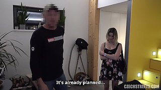 Czech Streets 112 Pregnant lady in distress