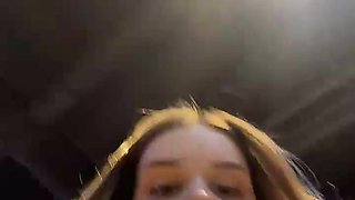 Stunning Blondie School Woman Taunts on Web cam Live Display