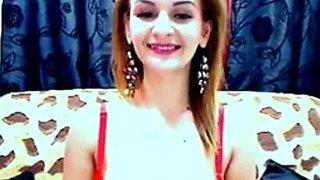 Blonde Strips and Fucks Her Ass with a Dildo on Webcam