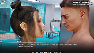 Busty School Girl Handjob And Titjob In Public School Shower - 3D Hentai Porn Game - Taboo University - #2