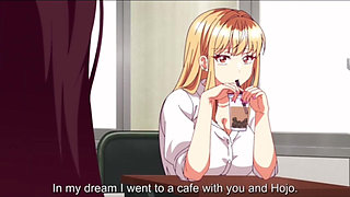 Busty hentai girl gets a cum facial from teacher after handjob