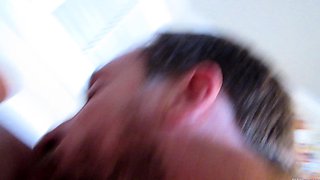Anal with brunette takes hardcore cumshot