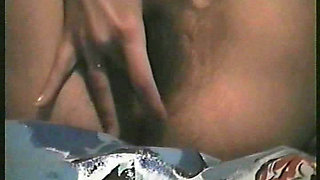 Hot Blonde Slut Fingers Hairy Pussy on Cam - Squirting Orgasm Show