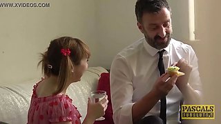 PASCALSSUBSLUTS - Petite Cherry English Analled and Fed Cum