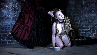 The Countess's Dog Is Fed and Dragged Across the Dungeon Floor