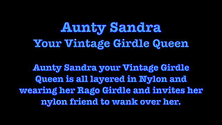 Aunty Sandra Layered up with Nylon Friend Vgq65